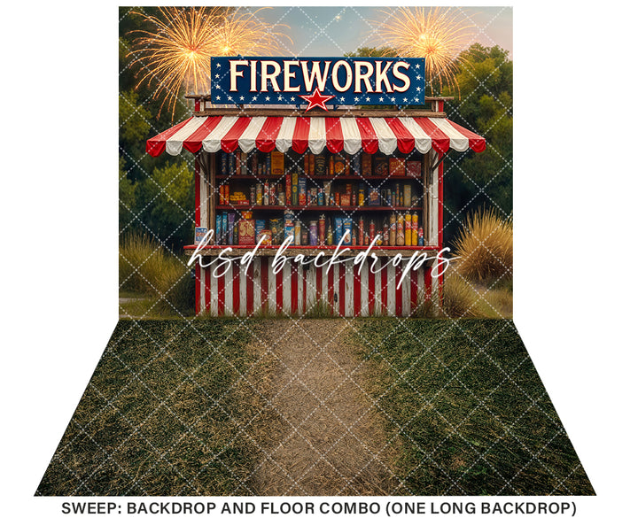 Country Fireworks Stand (sweep options)