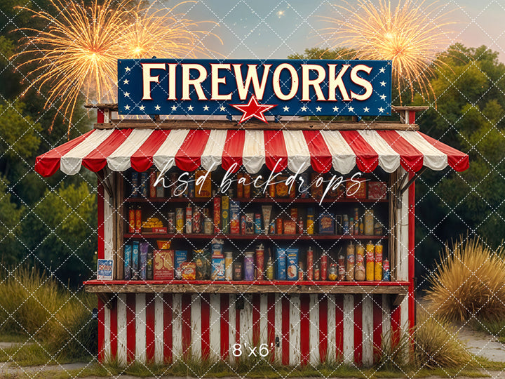 Country Fireworks Stand (sweep options)