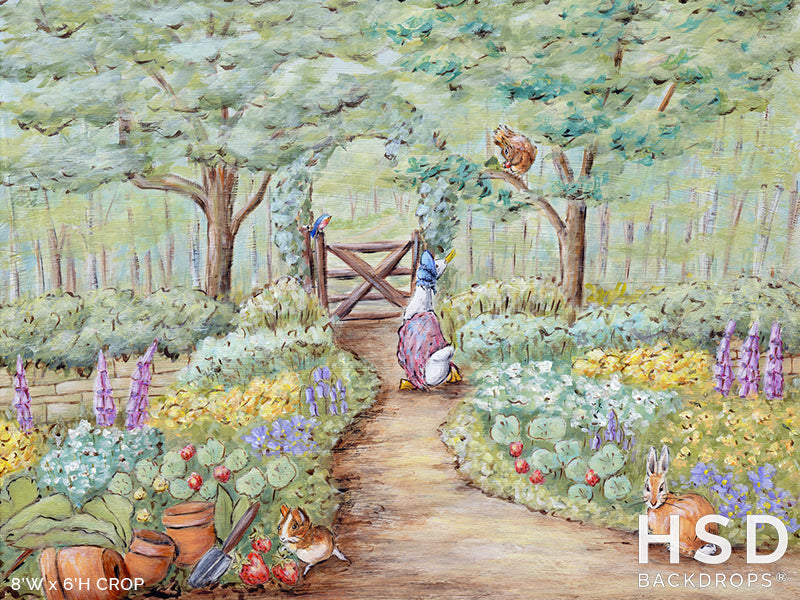 Peter's Garden 8'x6' - HSD Photography Backdrops