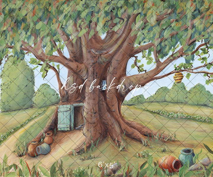 Honey Bear's Tree House - HSD Photography Backdrops