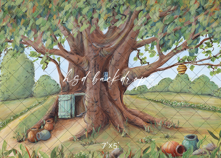 Honey Bear's Tree House - HSD Photography Backdrops