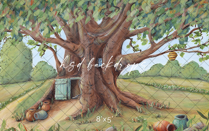 Honey Bear's Tree House - HSD Photography Backdrops