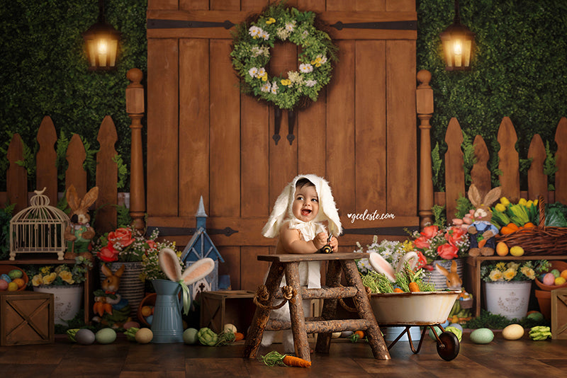 Easter Garden Gate - HSD Photography Backdrops