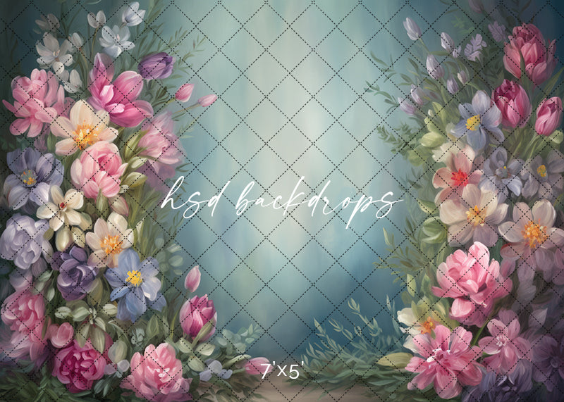 Blooms All Around - HSD Photography Backdrops