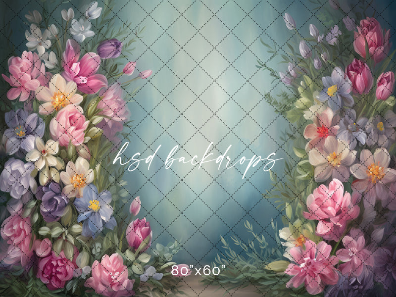 Blooms All Around - HSD Photography Backdrops