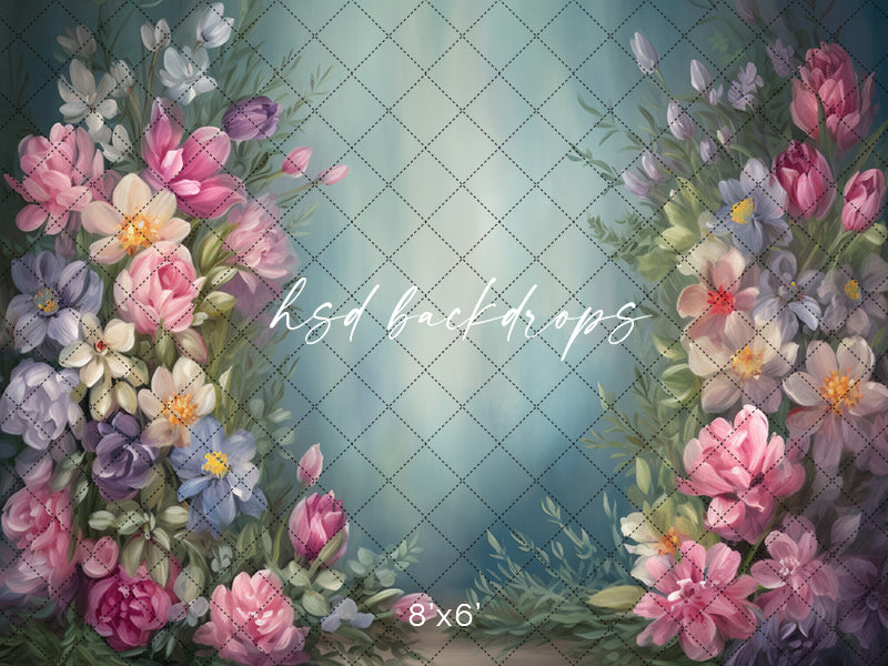 Blooms All Around - HSD Photography Backdrops