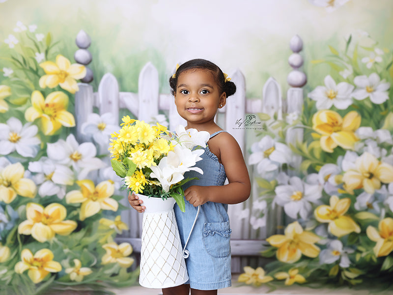 Spring Garden Gate (sweep options) - HSD Photography Backdrops