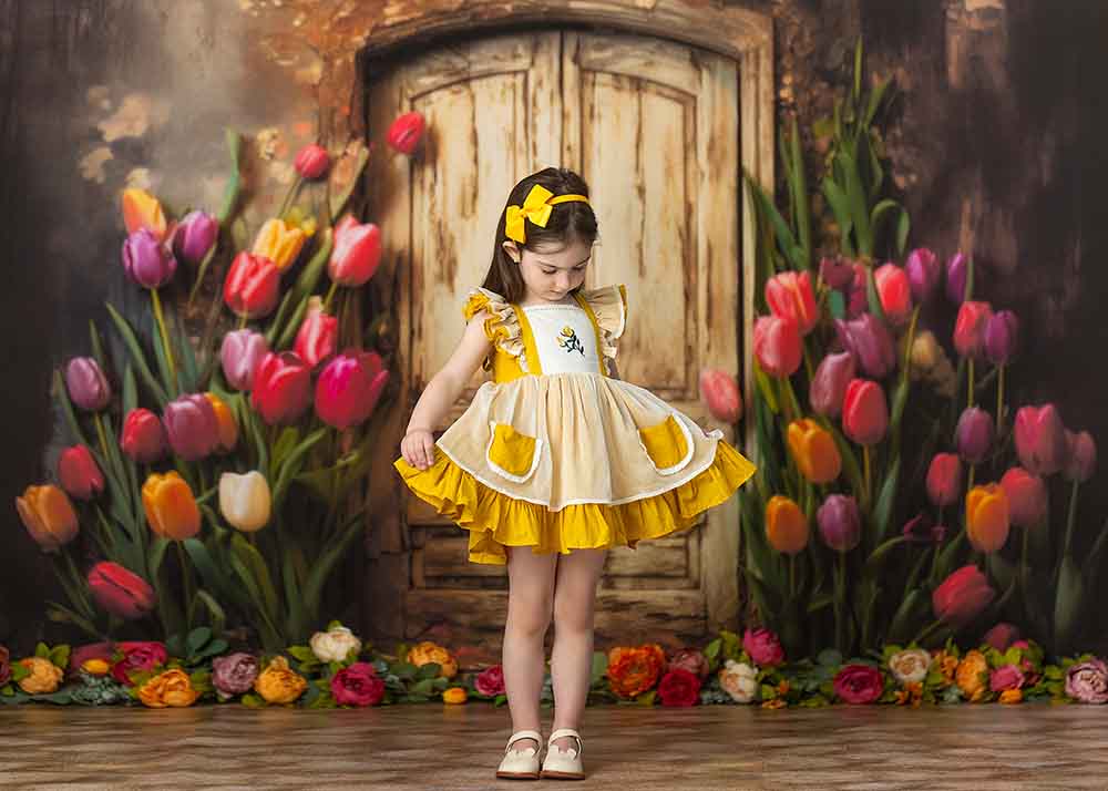 Rustic Spring Door - HSD Photography Backdrops