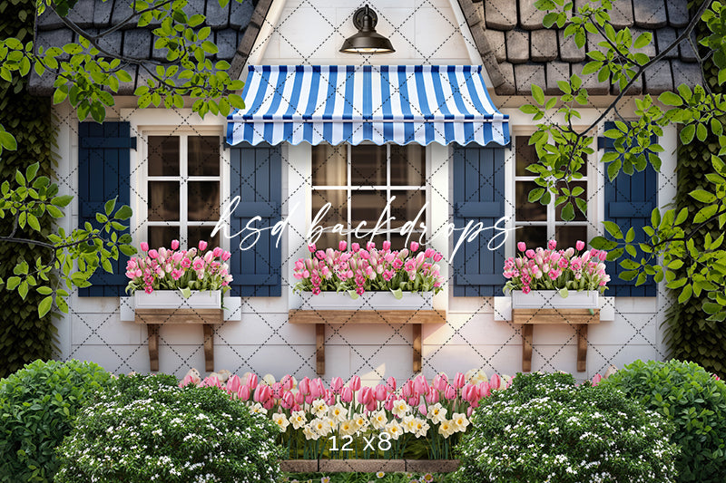 Spring Garden Shed (sweep options) - HSD Photography Backdrops