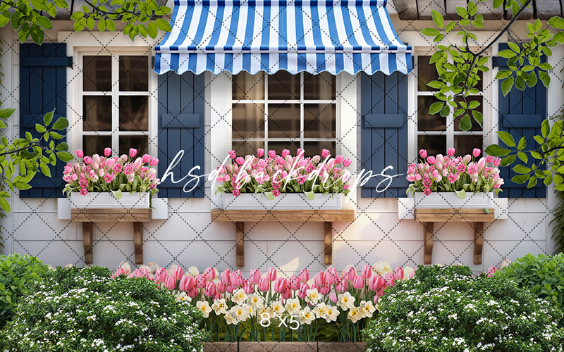 Spring Garden Shed (sweep options) - HSD Photography Backdrops