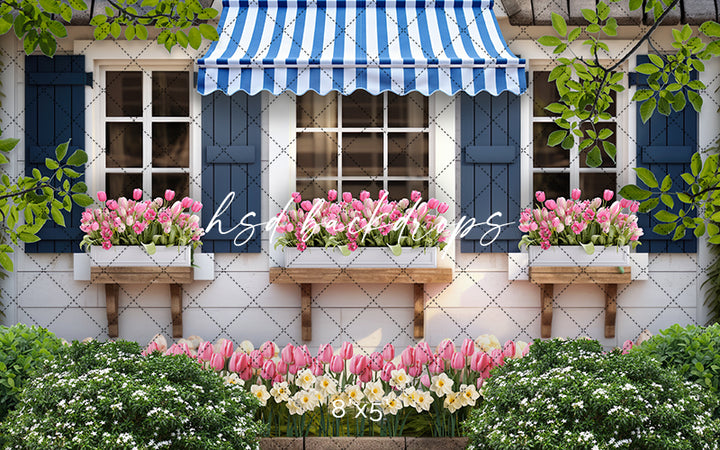 Spring Garden Shed (sweep options) - HSD Photography Backdrops