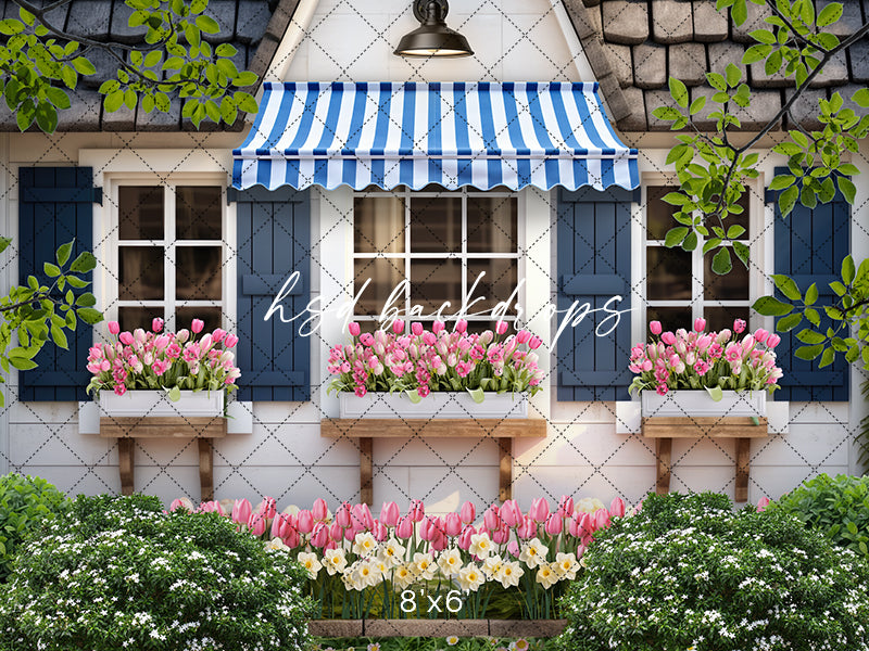 Spring Garden Shed (sweep options) - HSD Photography Backdrops