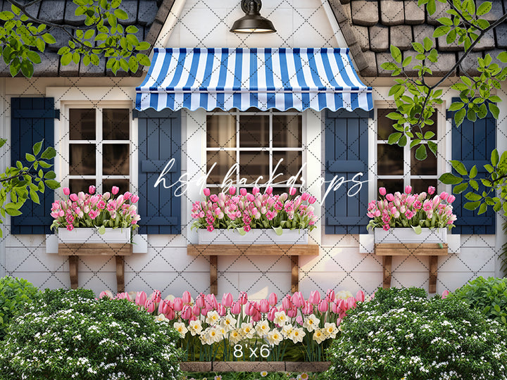 Spring Garden Shed (sweep options) - HSD Photography Backdrops