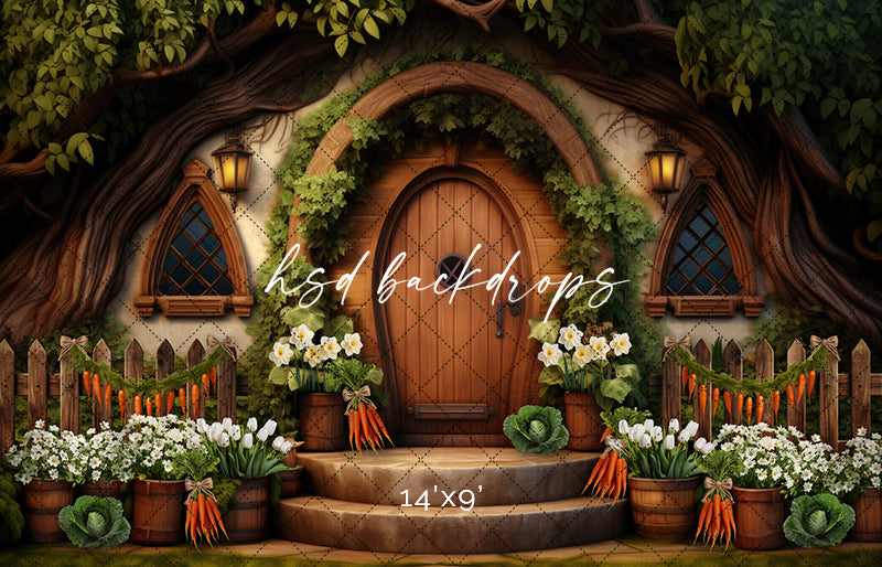 Easter Bunny Inn (sweep options) - HSD Photography Backdrops