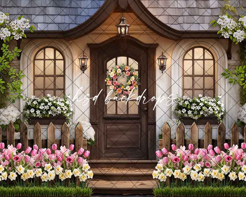 Spring Cottage Inn (sweep options) - HSD Photography Backdrops