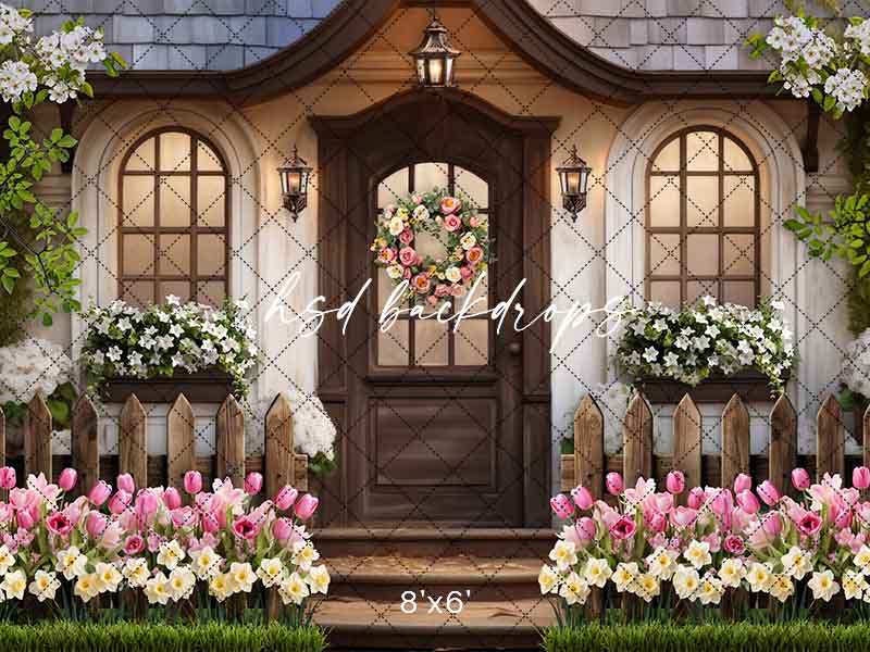 Spring Cottage Inn (sweep options) - HSD Photography Backdrops