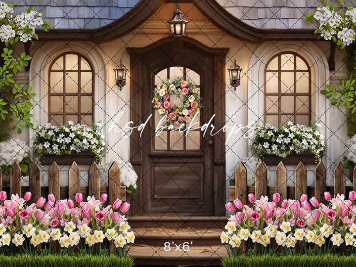 Spring Cottage Inn (sweep options) - HSD Photography Backdrops