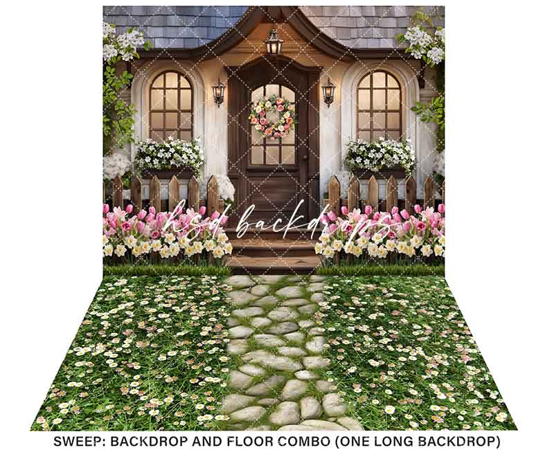 Spring Cottage Inn (sweep options) - HSD Photography Backdrops 