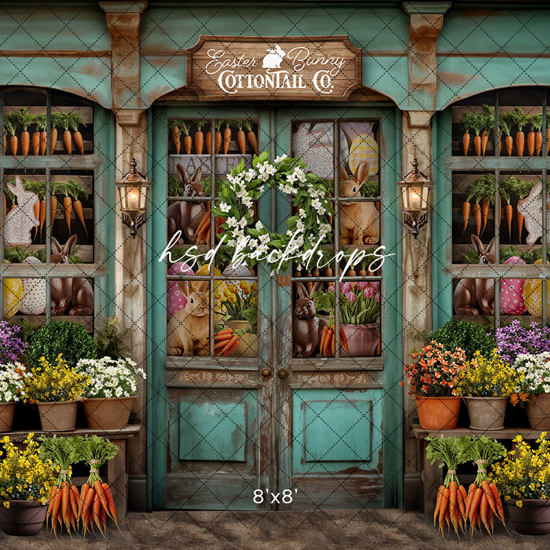 Easter Bunny Cottontail Co. (sweep options) - HSD Photography Backdrops