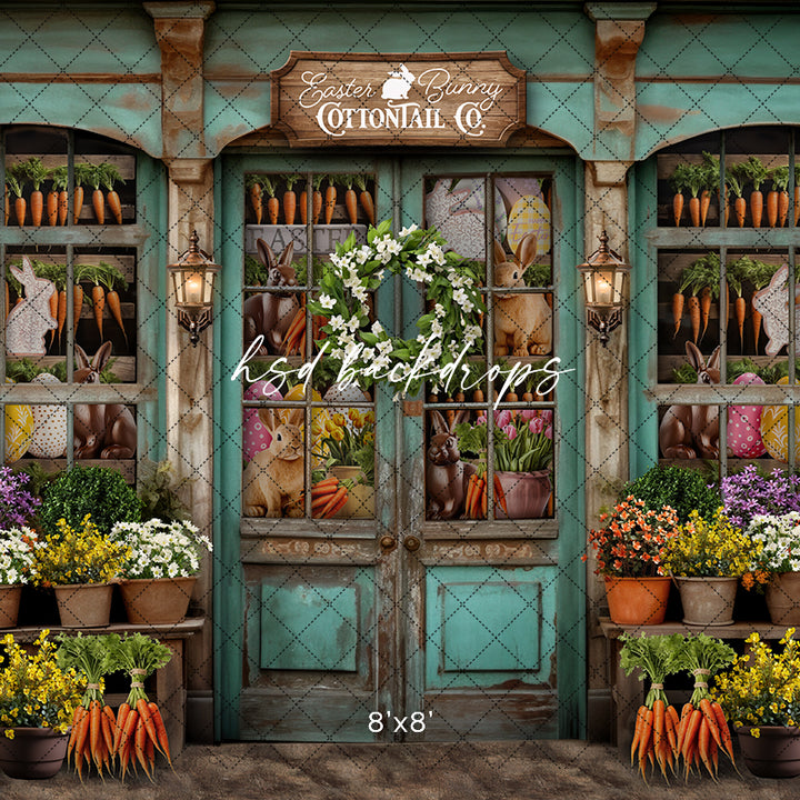 Easter Bunny Cottontail Co. (sweep options) - HSD Photography Backdrops