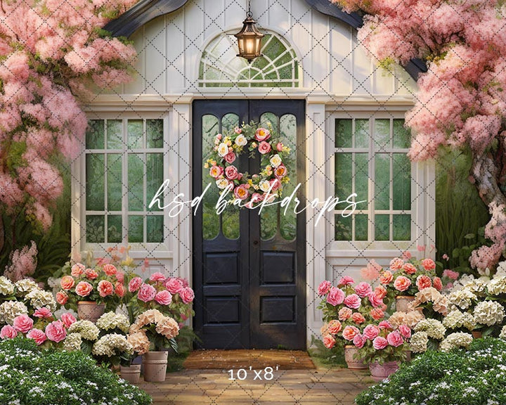 Shabby Chic Greenhouse (sweep options) - HSD Photography Backdrops