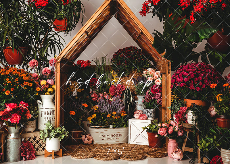 Little Flower Market - HSD Photography Backdrops