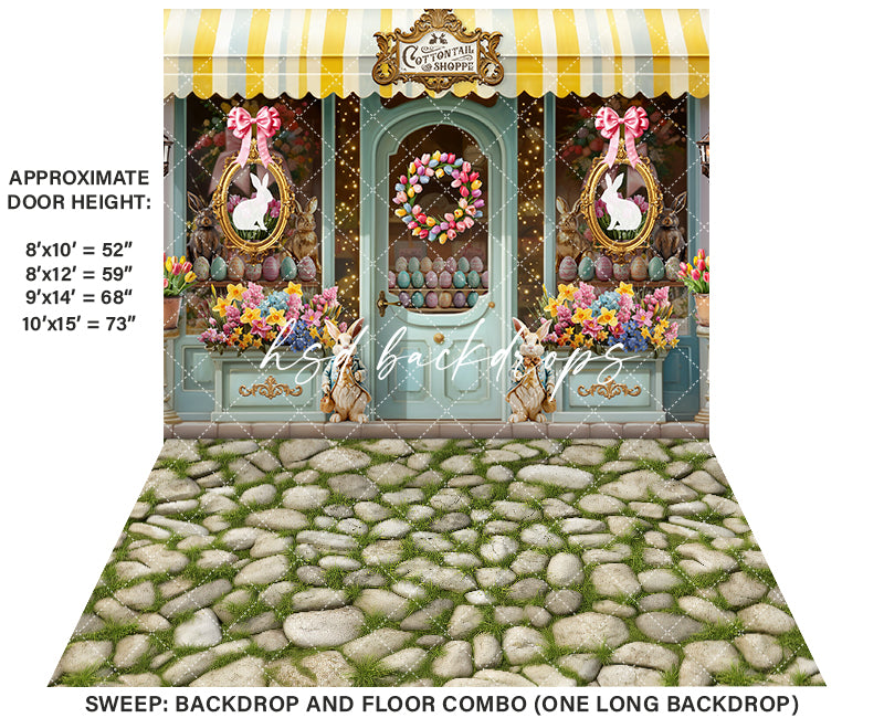 Cottontail Shoppe (sweep options) - HSD Photography Backdrops