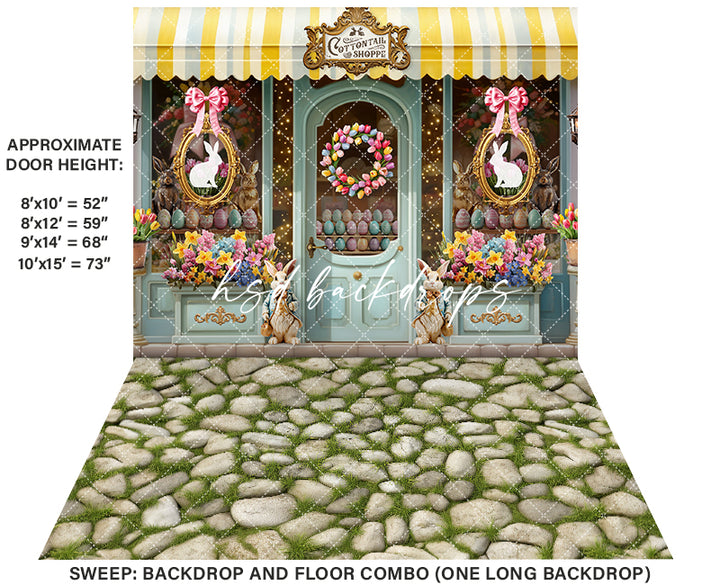 Cottontail Shoppe (sweep options) - HSD Photography Backdrops
