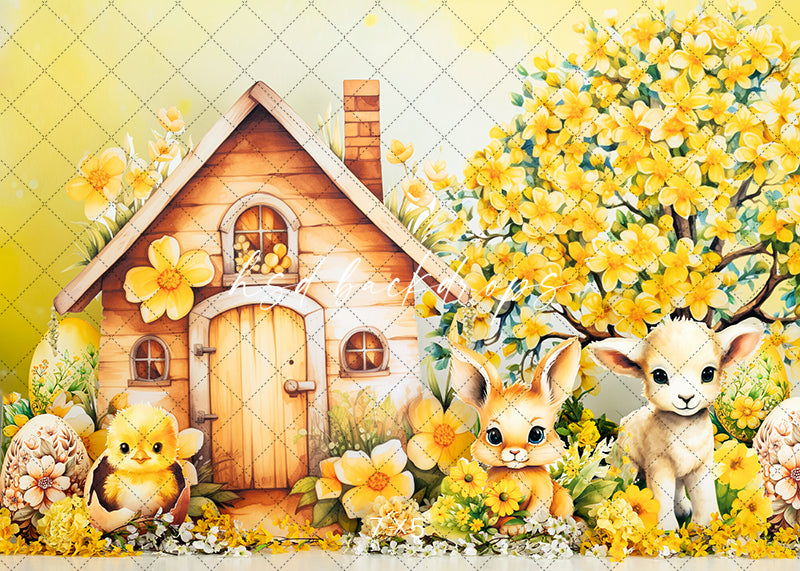 Mellow Yellow Easter - HSD Photography Backdrops