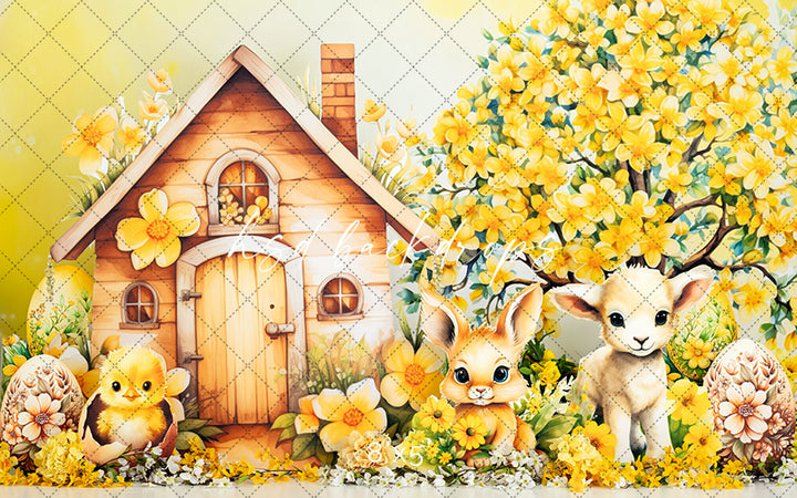 Mellow Yellow Easter - HSD Photography Backdrops