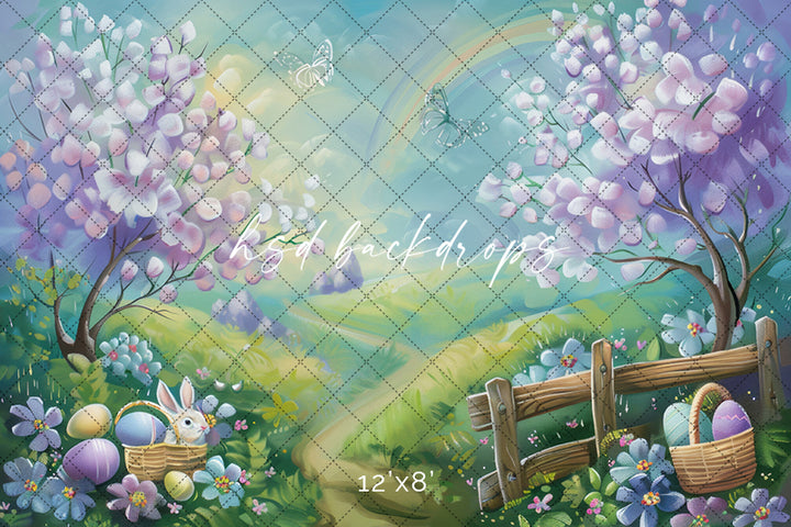 Easter Bunny Hill - HSD Photography Backdrops