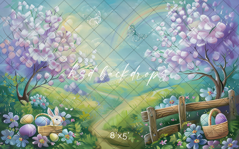 Easter Bunny Hill - HSD Photography Backdrops