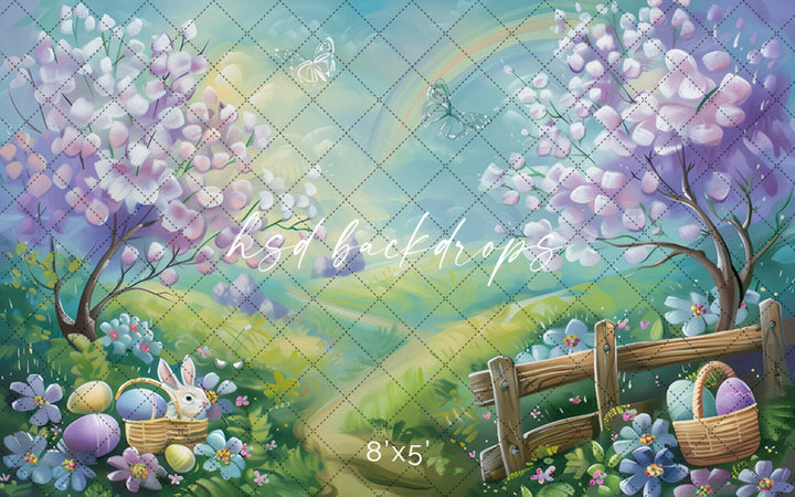 Easter Bunny Hill - HSD Photography Backdrops