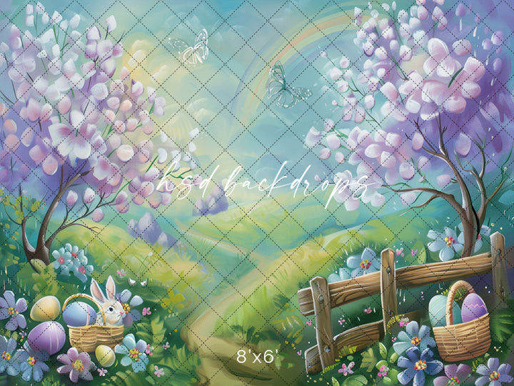 Easter Bunny Hill - HSD Photography Backdrops