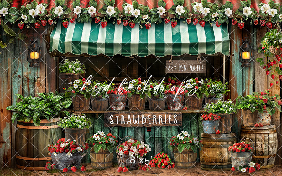Strawberry Shack - HSD Photography Backdrops