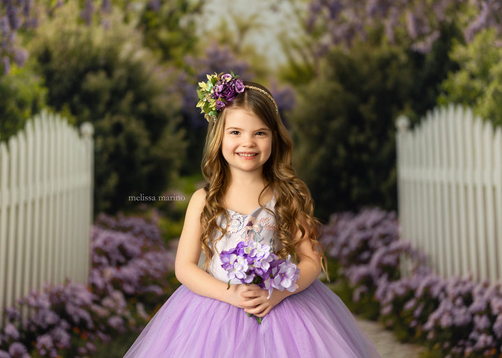 Purple Floral Arbor - HSD Photography Backdrops