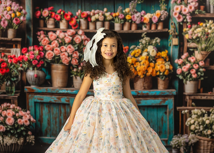 Spring Flower Shop Wall - HSD Photography Backdrops