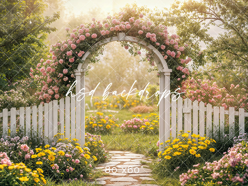 Serene Spring Floral Arch - HSD Photography Backdrops