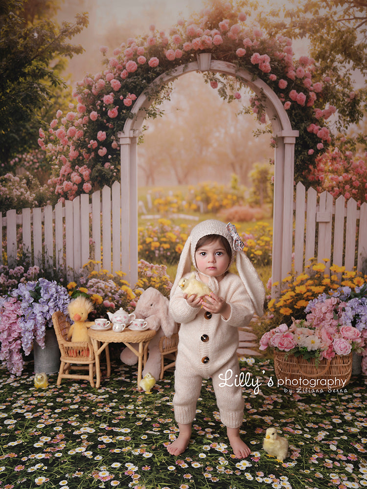 Serene Spring Floral Arch - HSD Photography Backdrops
