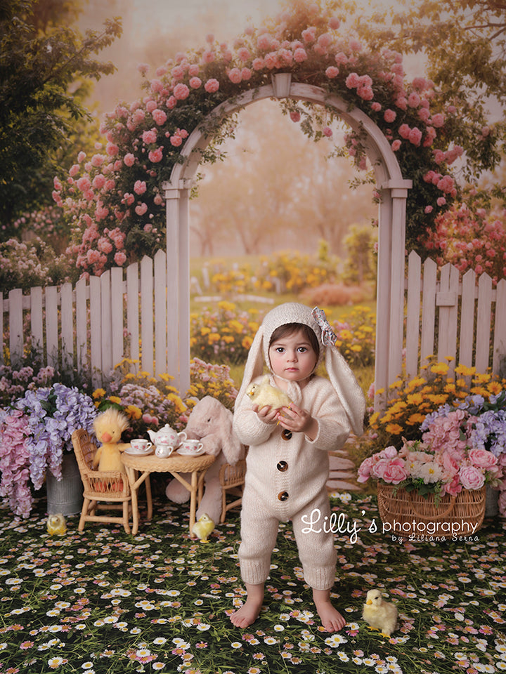 Serene Spring Floral Arch - HSD Photography Backdrops