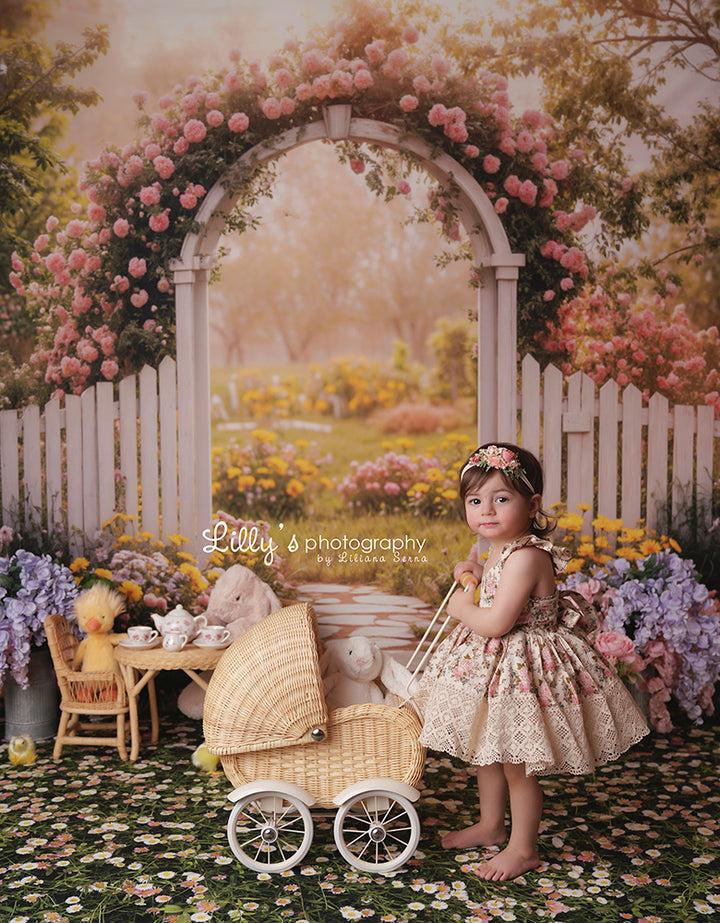 Serene Spring Floral Arch - HSD Photography Backdrops
