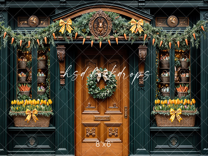 Carrot & Co. Easter Storefront - HSD Photography Backdrops