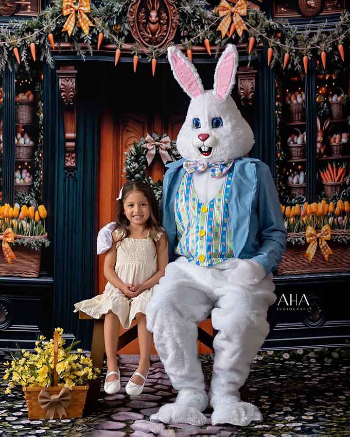 Carrot & Co. Easter Storefront - HSD Photography Backdrops
