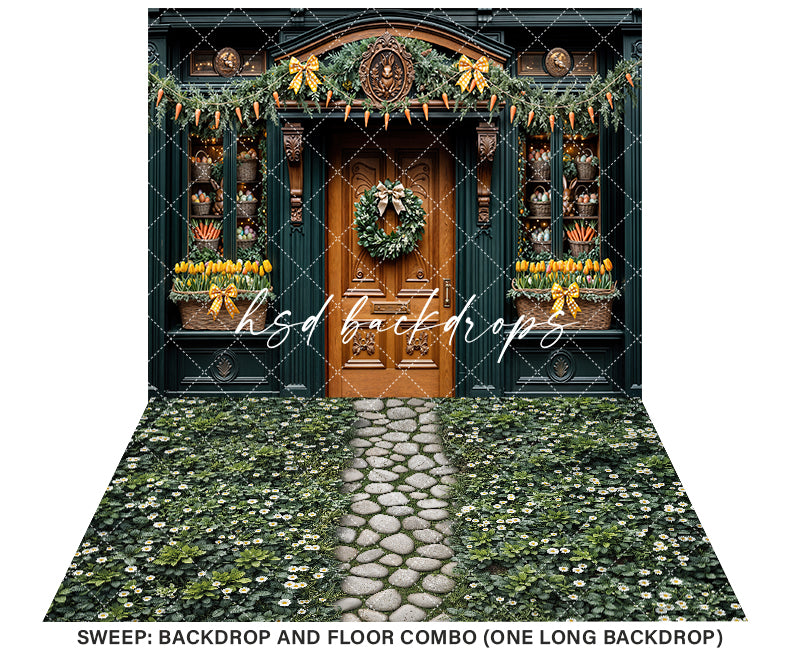 Carrot & Co. Easter Storefront - HSD Photography Backdrops