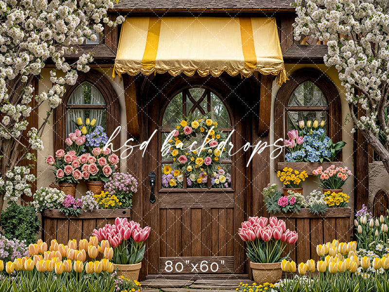 Easter Bunny Bungalow - HSD Photography Backdrops
