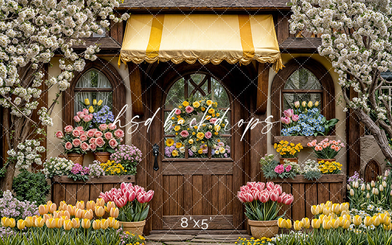 Easter Bunny Bungalow - HSD Photography Backdrops