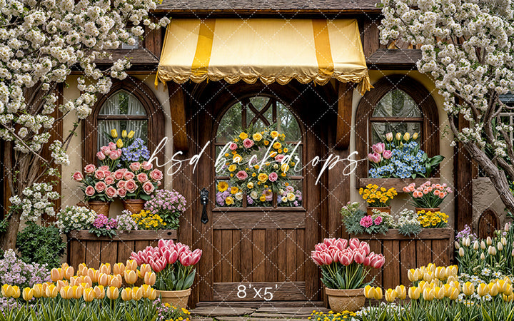 Easter Bunny Bungalow - HSD Photography Backdrops