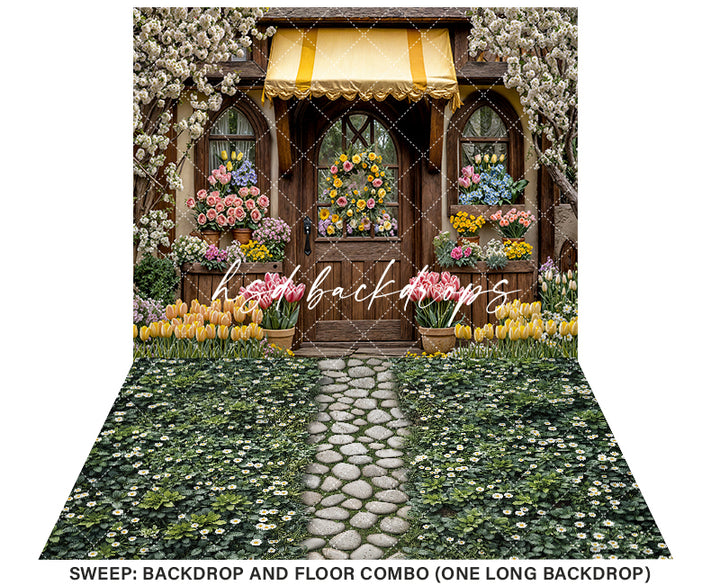 Easter Bunny Bungalow - HSD Photography Backdrops
