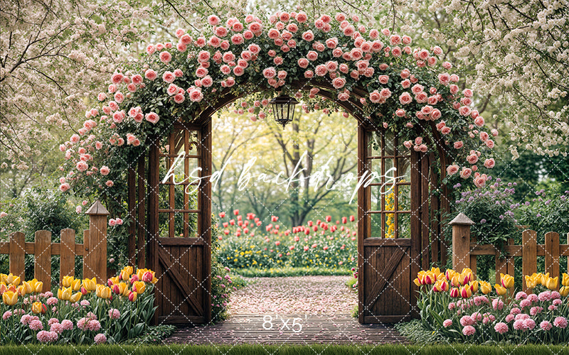 Spring Garden Retreat - HSD Photography Backdrops