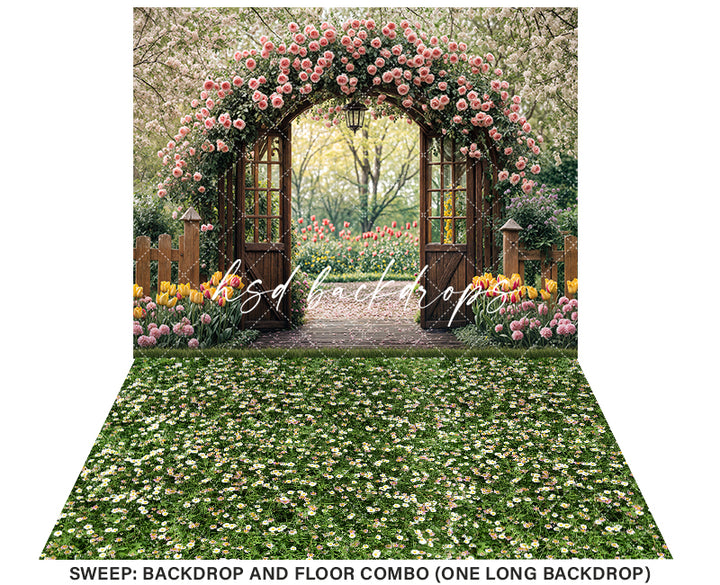 Spring Garden Retreat - HSD Photography Backdrops